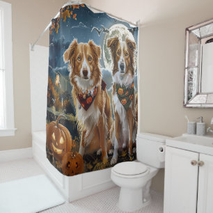 Nova Scotia Halloween Spooky Shower Curtain