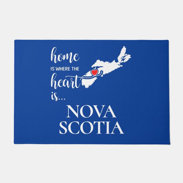 Nova Scotia home is where the heart is... Doormat (Front)