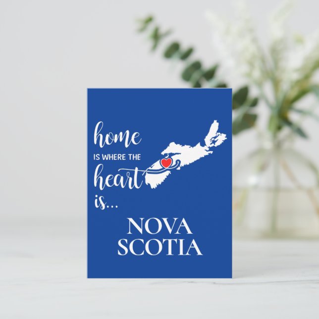 Nova Scotia home is where the heart is... Postcard (Standing Front)