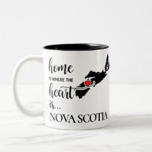 Nova Scotia home is where the heart is... Two-Tone Coffee Mug