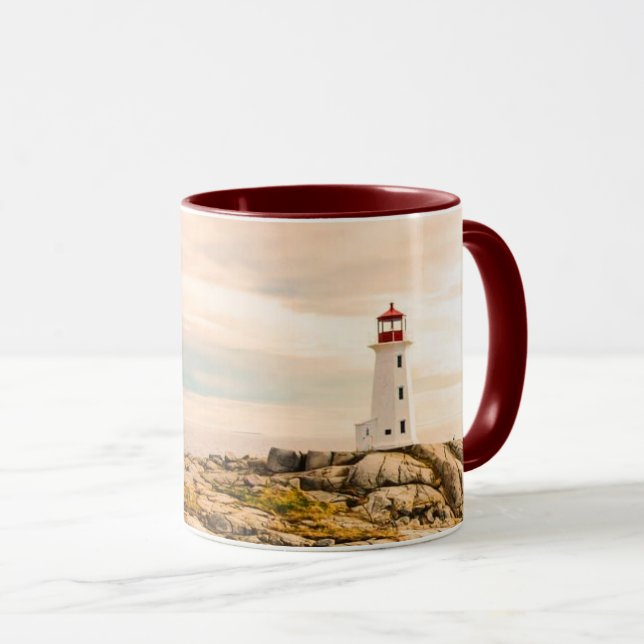 Nova Scotia lighthouse stylized Mug (Front Right)