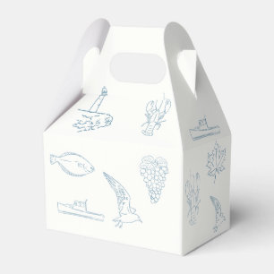 Nova Scotia line drawing wedding Favour Box