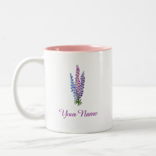 Nova Scotia Lupine Two-Tone Coffee Mug