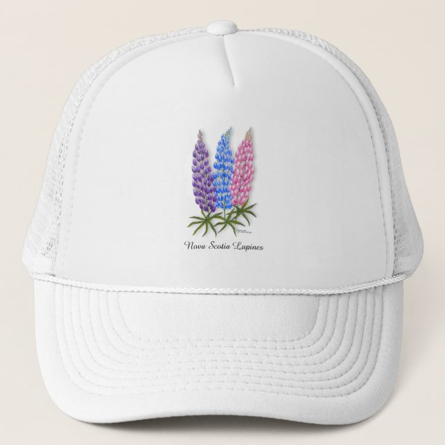 Nova Scotia Lupines Trucker Hat (Front)