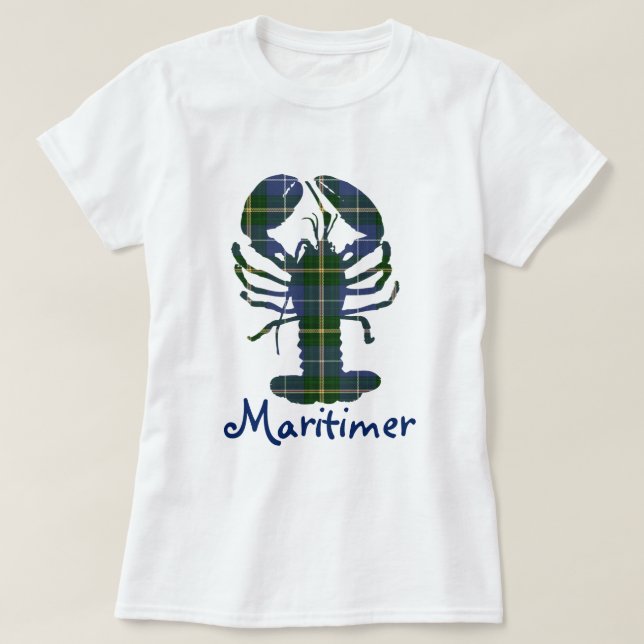 Nova Scotia Maritimer lobster shirt (Design Front)