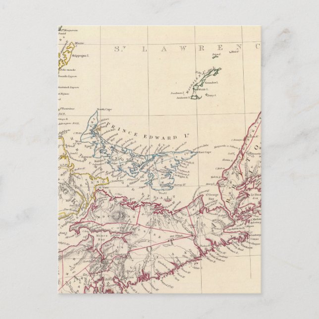 Nova Scotia, NB, Lower Canada Postcard (Front)