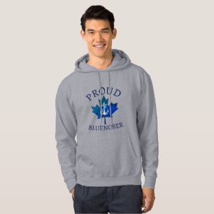 Nova Scotia Proud Bluenoser anchor maple leaf Hoodie