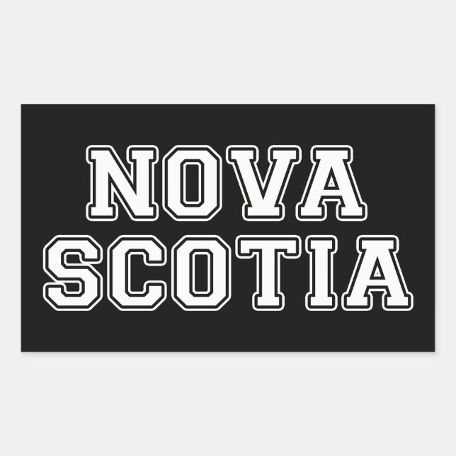 Nova Scotia Rectangular Sticker (Front)