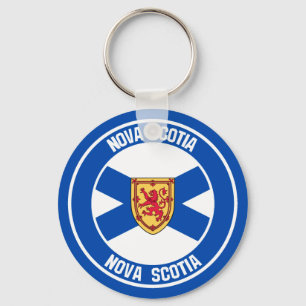 Nova Scotia Round Emblem Key Ring