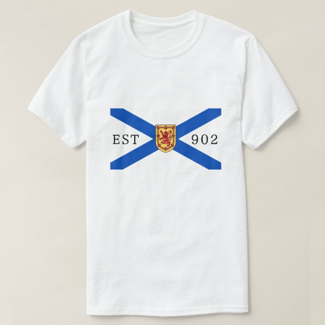  Nova Scotia shirt nova scotia 902 flag Editable (Design Front)