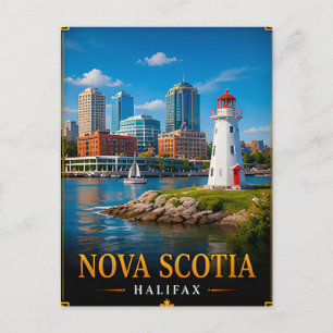 🌊 Nova Scotia Souvenir For Coastal Road Travelers Postcard
