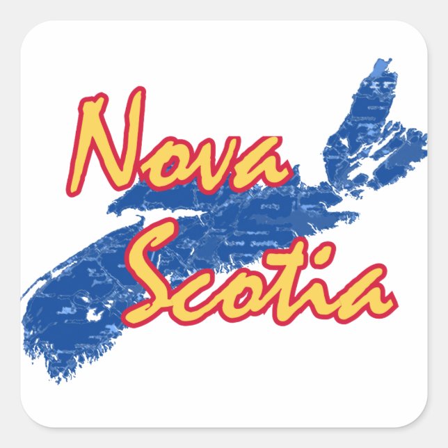 Nova Scotia Square Sticker (Front)