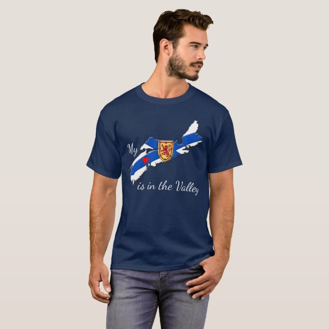  Nova Scotia T-Shirt My Heart is in the valley (Front Full)