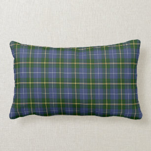Nova Scotia Tartan Custom green Plaid Lumbar Cushion