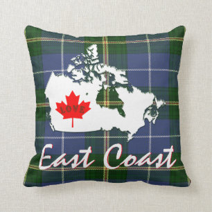 Nova Scotia tartan Customise love East Coast Cushion