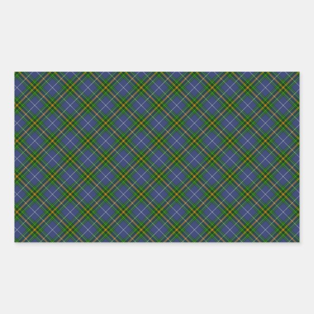 Nova Scotia Tartan Designed Print (Canada) Rectangular Sticker (Front)
