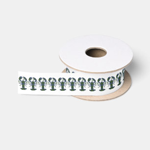 Nova Scotia tartan gift ribbon lobster Satin Ribbon
