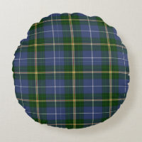 Nova Scotia Tartan Plaid Decorator round pillow