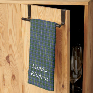Nova Scotia Tartan Plaid Personalised Tea Towel