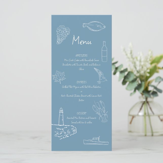 Nova Scotia Theme Menu  (Standing Front)
