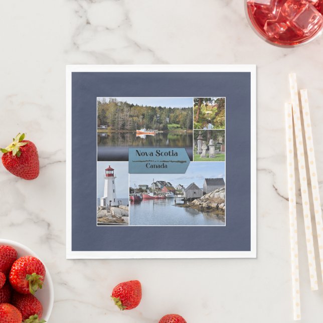 Nova Scotia Travel Poster, Napkin (Insitu)