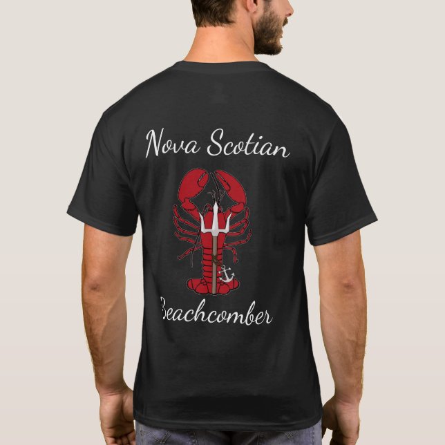 Nova Scotian beachcomber Lobster trident shirt (Back)