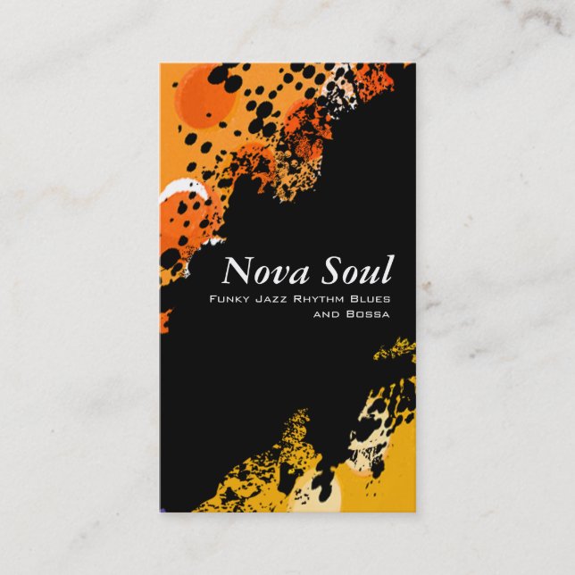 Nova Soul music Business Card (Front)