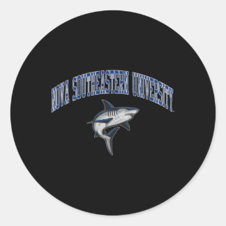 Nova Southeastern Sharks Victory Classic Round Sticker