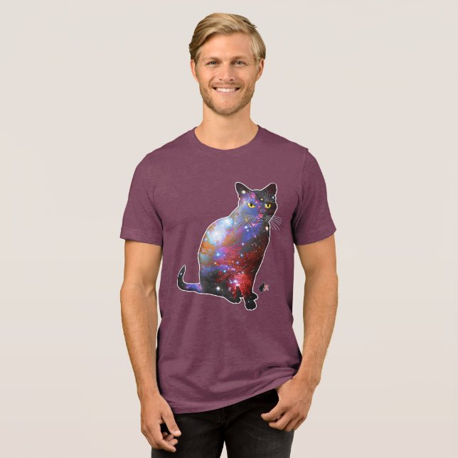 Nova Space In Cat Tri-Blend Shirt (Front Full)