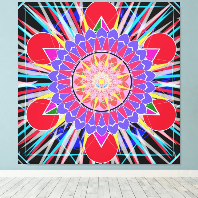 Nova Star Canvas Print (Insitu (Wood Floor))