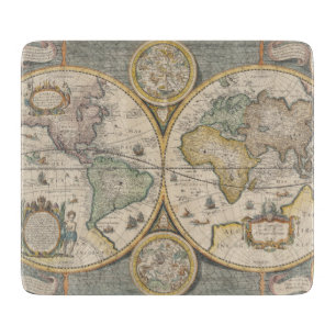 Nova Totius Terrarum Orbis Geographica Cutting Board