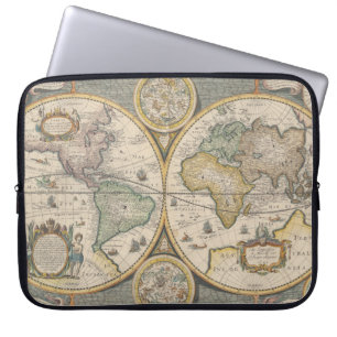 Nova Totius Terrarum Orbis Geographica Laptop Sleeve