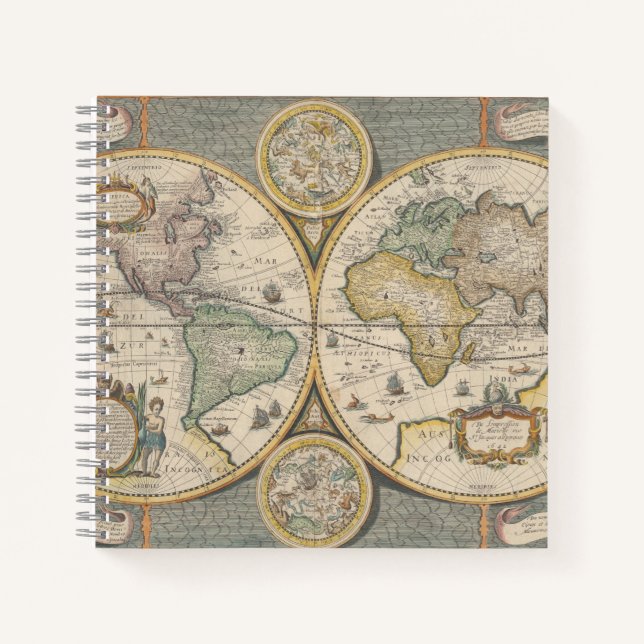 Nova Totius Terrarum Orbis Geographica Notebook (Front)