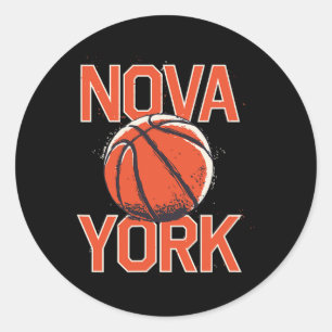 Nova York Sketll Tee - Funny Nova York Design  Classic Round Sticker