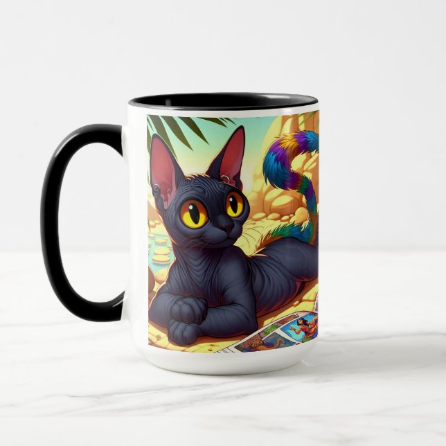 #NovaCatAdventures Ejyptian Classic Mug, 11 oz Mug (Left)