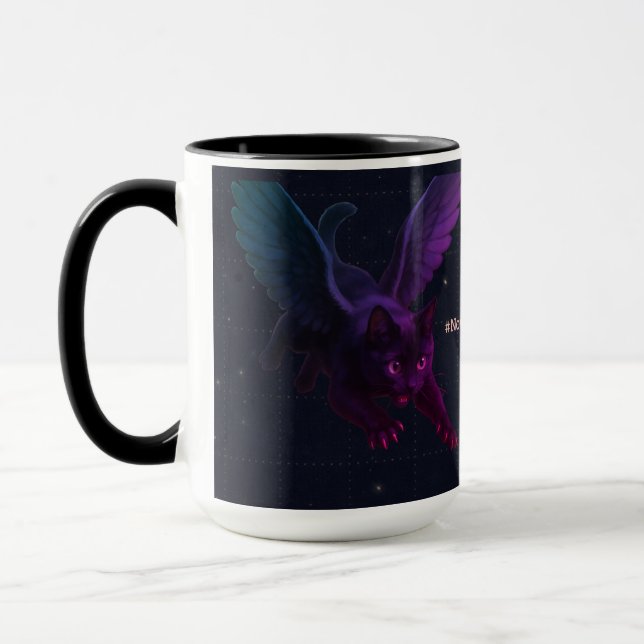 #NovaCatAdventures winged v2 mug (Left)