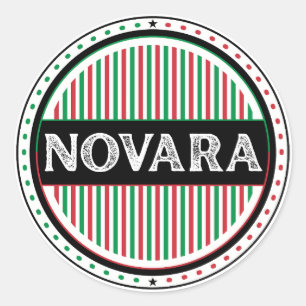 Novara City Pride Emblem – Italian Identity Classic Round Sticker