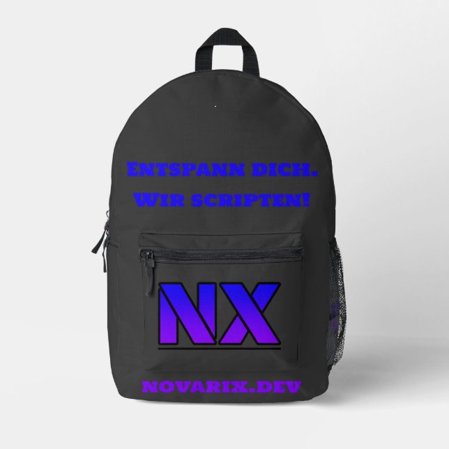 Novarix Rucksack Printed Backpack (Front)