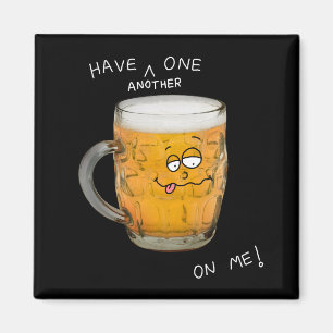 novelty beer monster fridge magnet