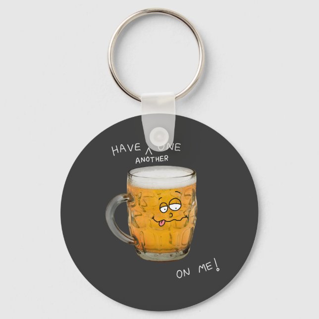 novelty beer monster key chain (Front)