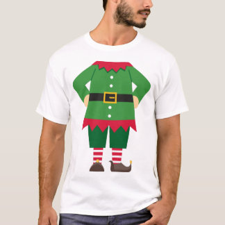 Novelty Boy Elf Christmas Fancy Dress T-Shirt