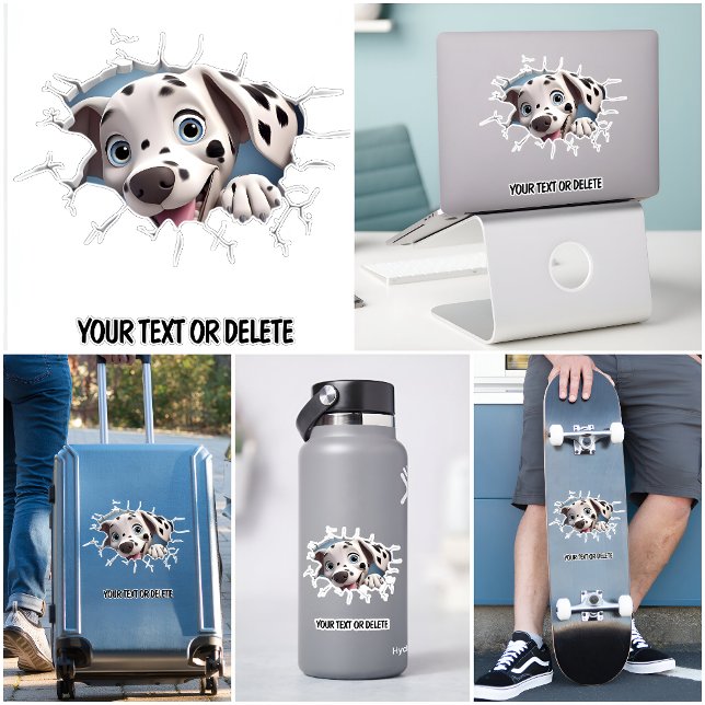 Novelty Breakthrough Hole Peeking Cute Dalmatian  (Creator Uploaded)