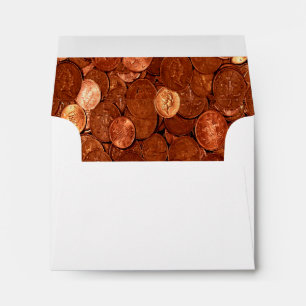 Novelty Copper Coins Envelopes
