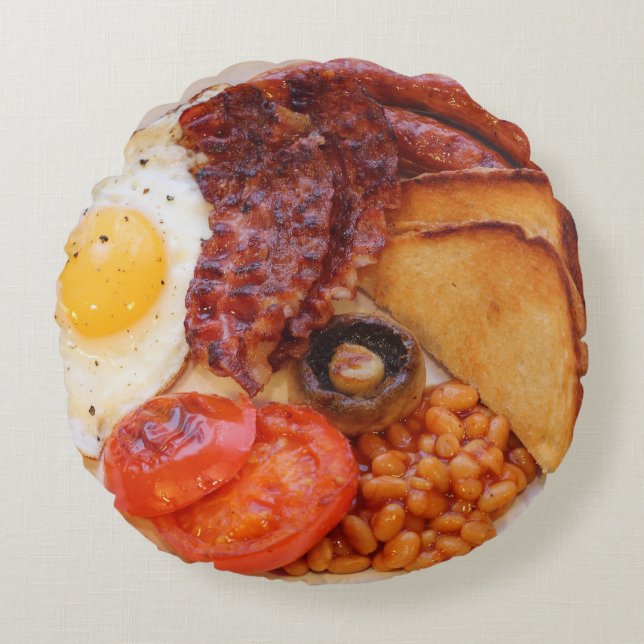 Novelty cushion Pillow Full English Breakfast (Front)