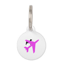 Novelty Dog & airplane Tag