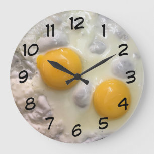 Novelty Fried Eggs Clock