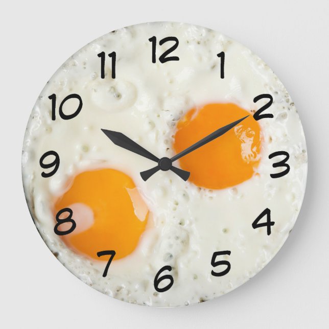 Novelty Fried Eggs Clock (Front)