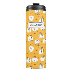 Novelty Funny Cute Kittens Pattern Personalized Thermal Tumbler