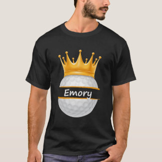 Novelty Golf Personalised Name Emory Sports Dad T-Shirt