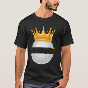 Novelty Golf Personalised Name King Sports Dad T-Shirt